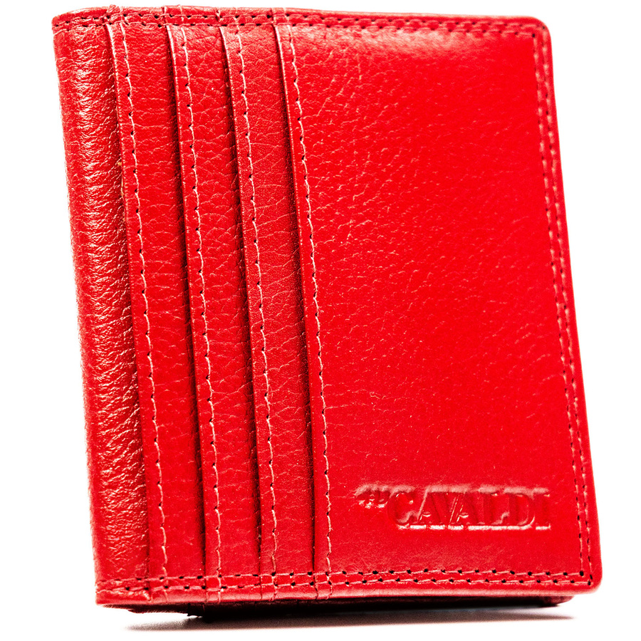 Rotes Kartenetui aus Leder mit RFID-System – 4U Cavaldi – Bild 2