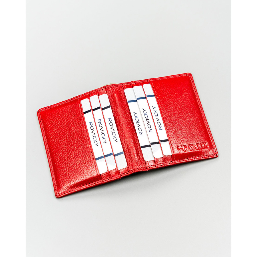 Rotes Kartenetui aus Leder mit RFID-System – 4U Cavaldi – Bild 7