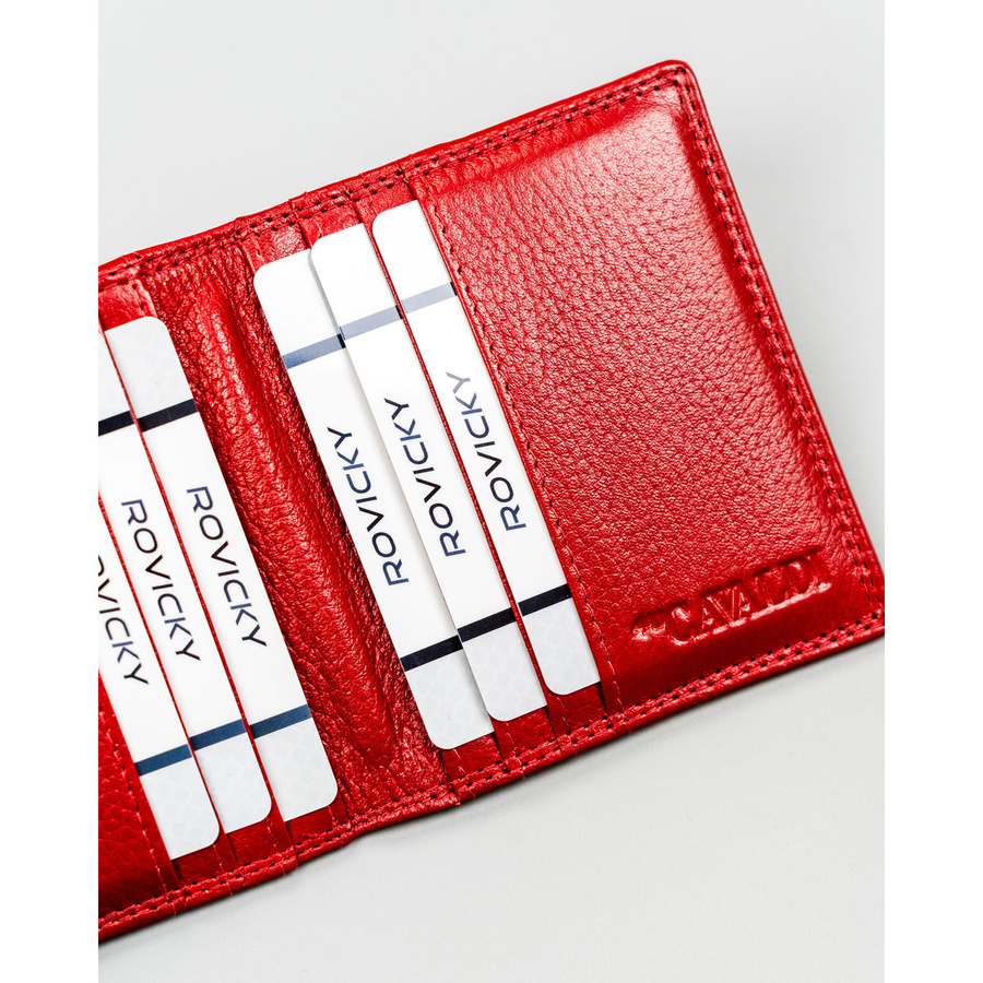 Rotes Kartenetui aus Leder mit RFID-System – 4U Cavaldi – Bild 8