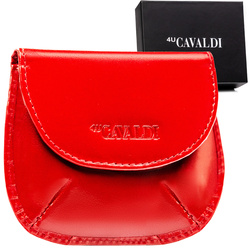 Rotes Schlüsseletui aus Leder mit Damen-Geldbörse – 4U Cavaldi