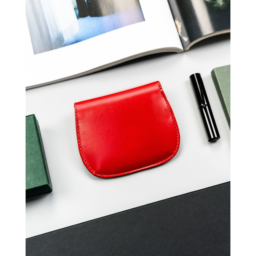 Rotes Schlüsseletui aus Leder mit Damen-Geldbörse – 4U Cavaldi – Bild 5
