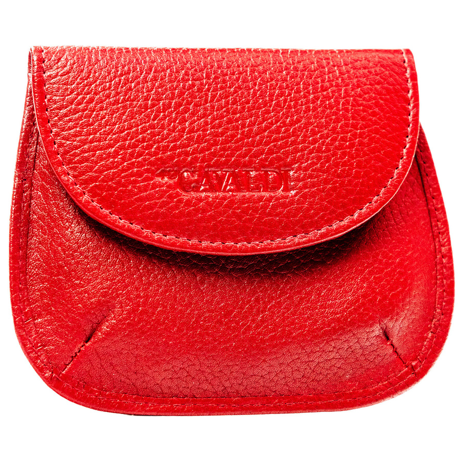 Rotes Schlüsseletui mit Münzfach aus Leder – 4U Cavaldi – Bild 2