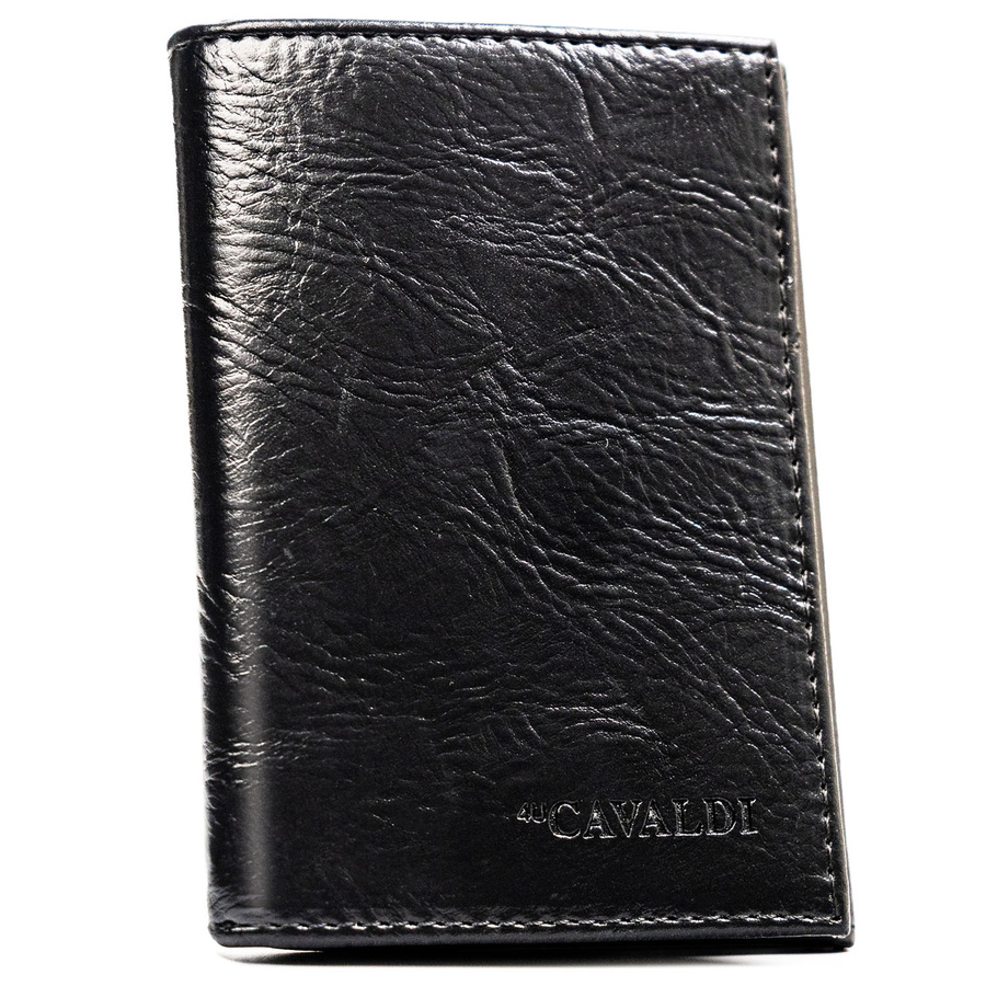 Schwarzes Kartenetui aus Öko-Leder – 4U Cavaldi – Bild 2