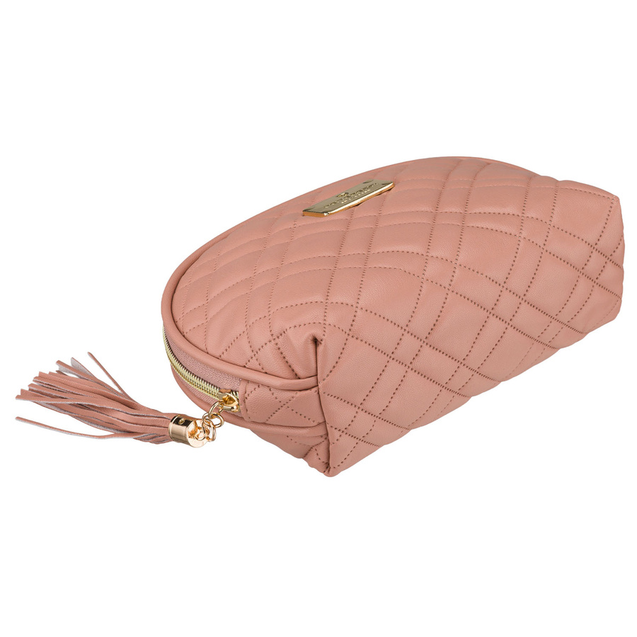 Rosa Kosmetiktasche aus synthetischem Material, einteilig mit Reißverschluss - Peterson – Bild 6