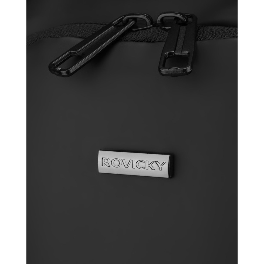 Schwarze Herren-Umhängetasche aus Öko-Leder - Rovicky – Bild 6