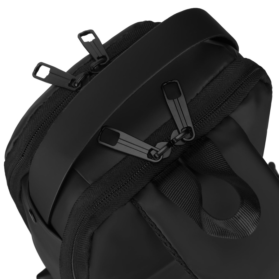 Schwarze Herren-Umhängetasche aus Öko-Leder - Rovicky – Bild 20