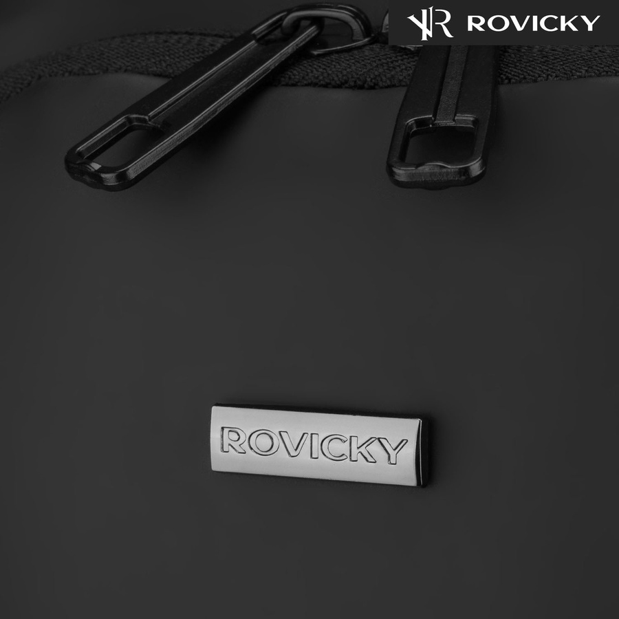 Schwarze Herren-Umhängetasche aus Öko-Leder - Rovicky – Bild 13