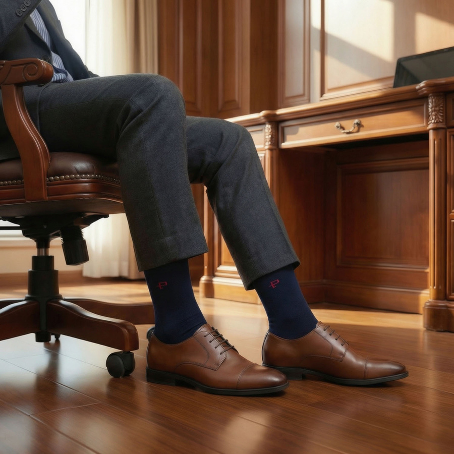 Mehrfarbiges Set Herren-Socken in Größe 40-45, hergestellt aus Baumwolle und Elasthan - Peterson – Bild 4