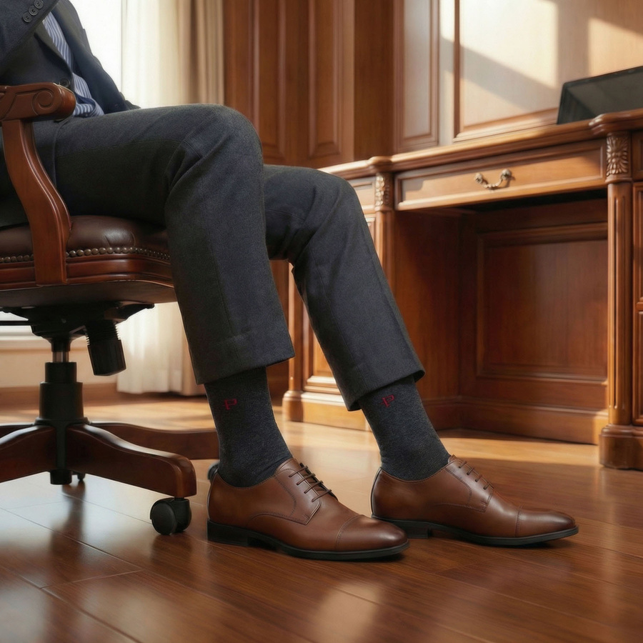 Mehrfarbiges Set Herren-Socken in Größe 40-45, hergestellt aus Baumwolle und Elasthan - Peterson – Bild 6