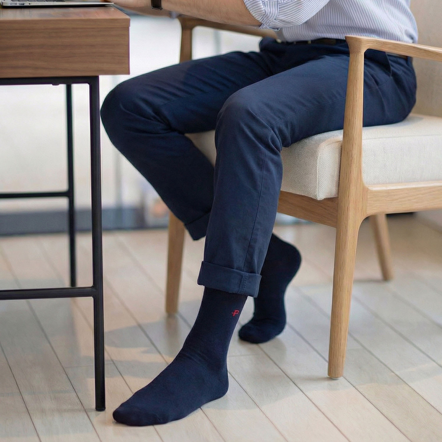 Mehrfarbiges Set Herren-Socken in Größe 40-45, hergestellt aus Baumwolle und Elasthan - Peterson – Bild 12