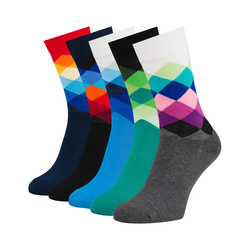 Mehrfarbiges Set Herren-Socken in Größe 40-45 aus Baumwolle und Polyester – Peterson