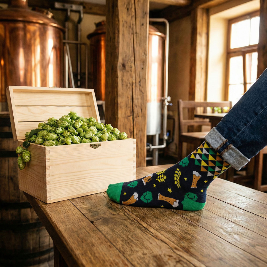 Set Herren-Socken mit verschiedenen Biermotiven in Größe 38-45 - Peterson – Bild 19