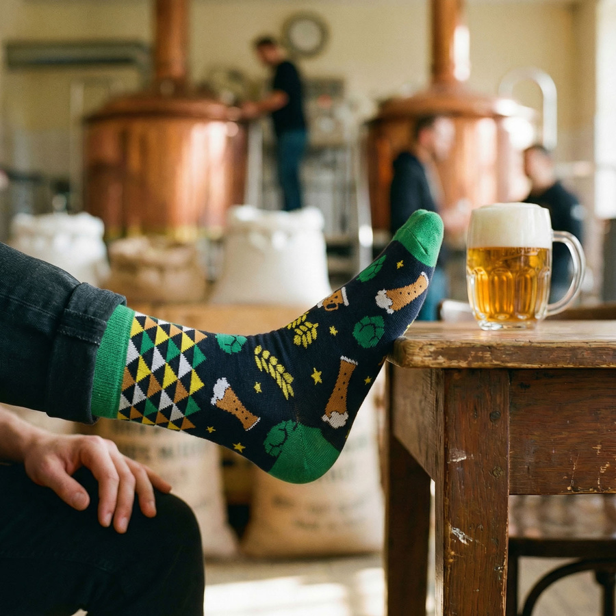 Set Herren-Socken mit verschiedenen Biermotiven in Größe 38-45 - Peterson – Bild 18