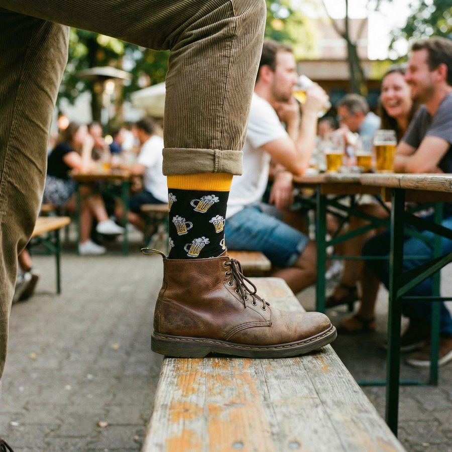 Set Herren-Socken mit verschiedenen Biermotiven in Größe 38-45 - Peterson – Bild 24