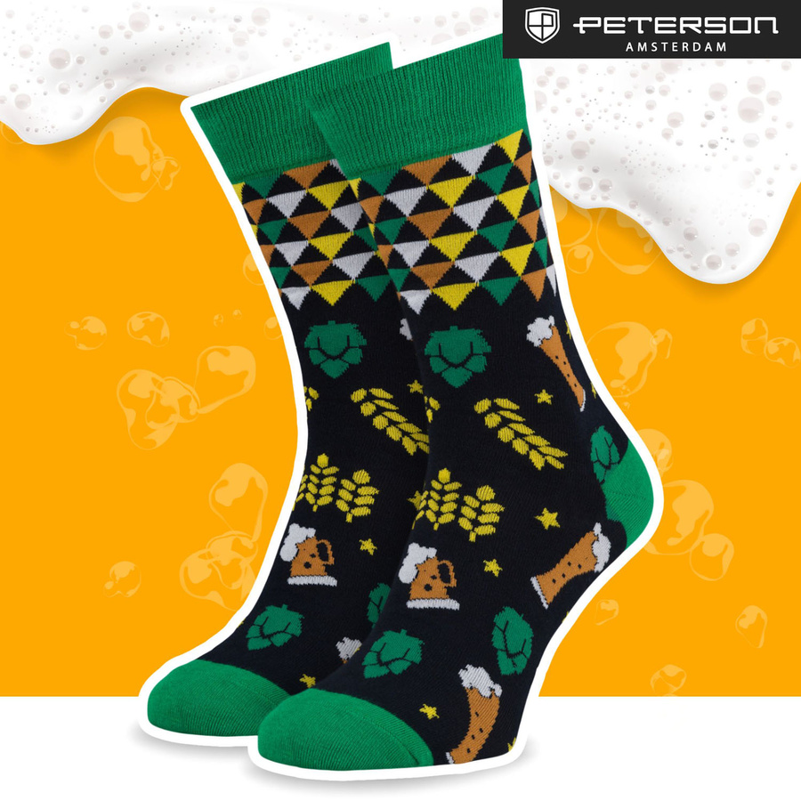 Set Herren-Socken mit verschiedenen Biermotiven in Größe 38-45 - Peterson – Bild 35