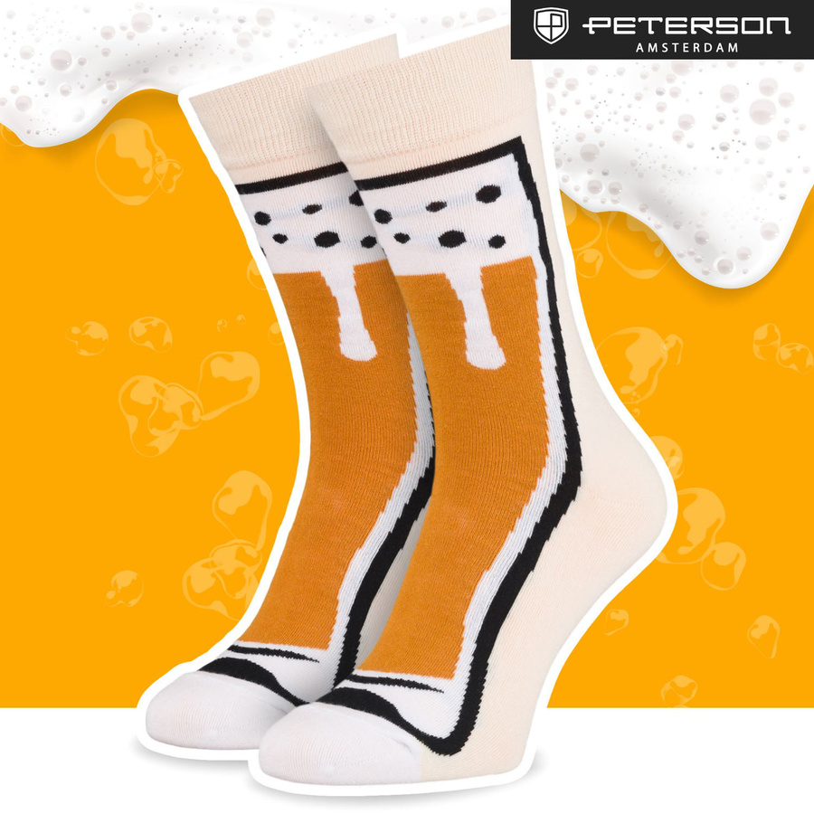 Set Herren-Socken mit verschiedenen Biermotiven in Größe 38-45 - Peterson – Bild 39