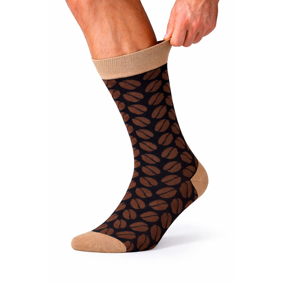 Set Herren-Socken mit verschiedenen Kaffeemotiven in Größe 38-44 - Peterson – Bild 14
