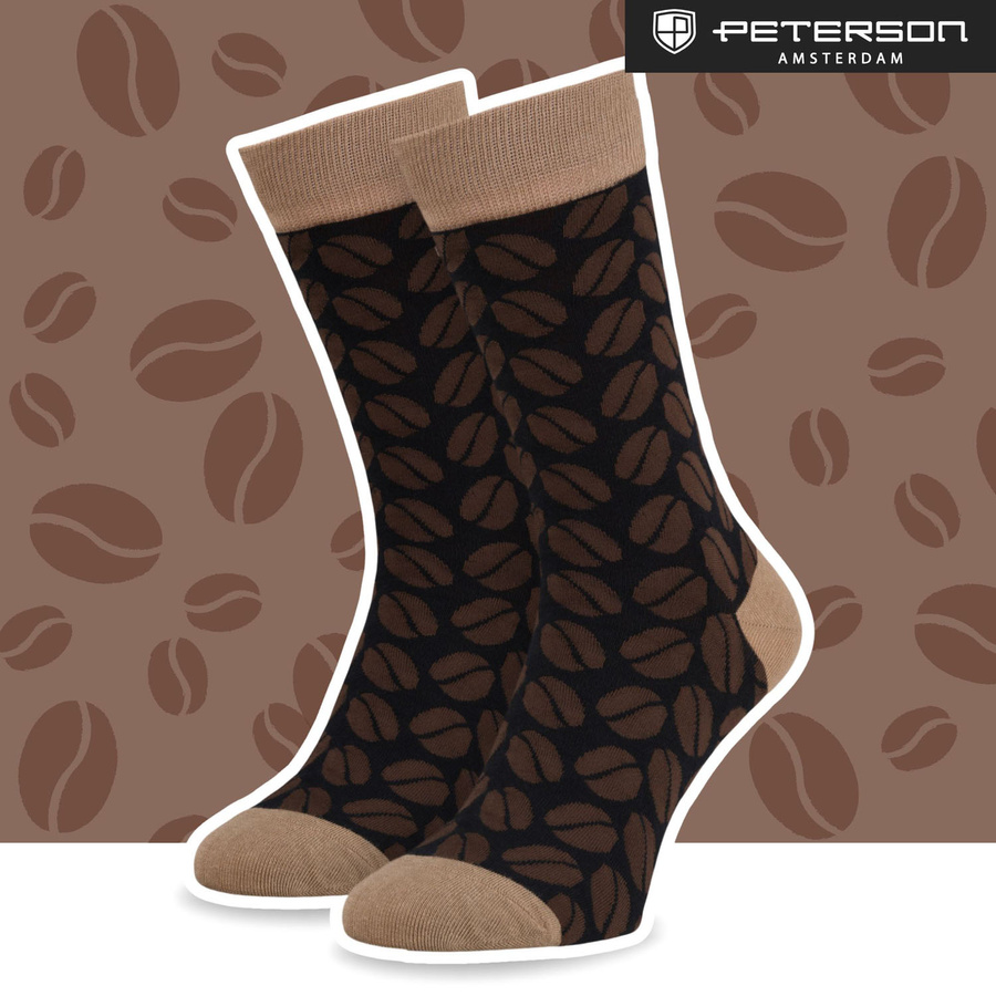Set Herren-Socken mit verschiedenen Kaffeemotiven in Größe 38-44 - Peterson – Bild 24