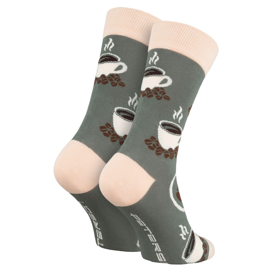 Set Herren-Socken mit verschiedenen Kaffeemotiven in Größe 38-44 - Peterson – Bild 10