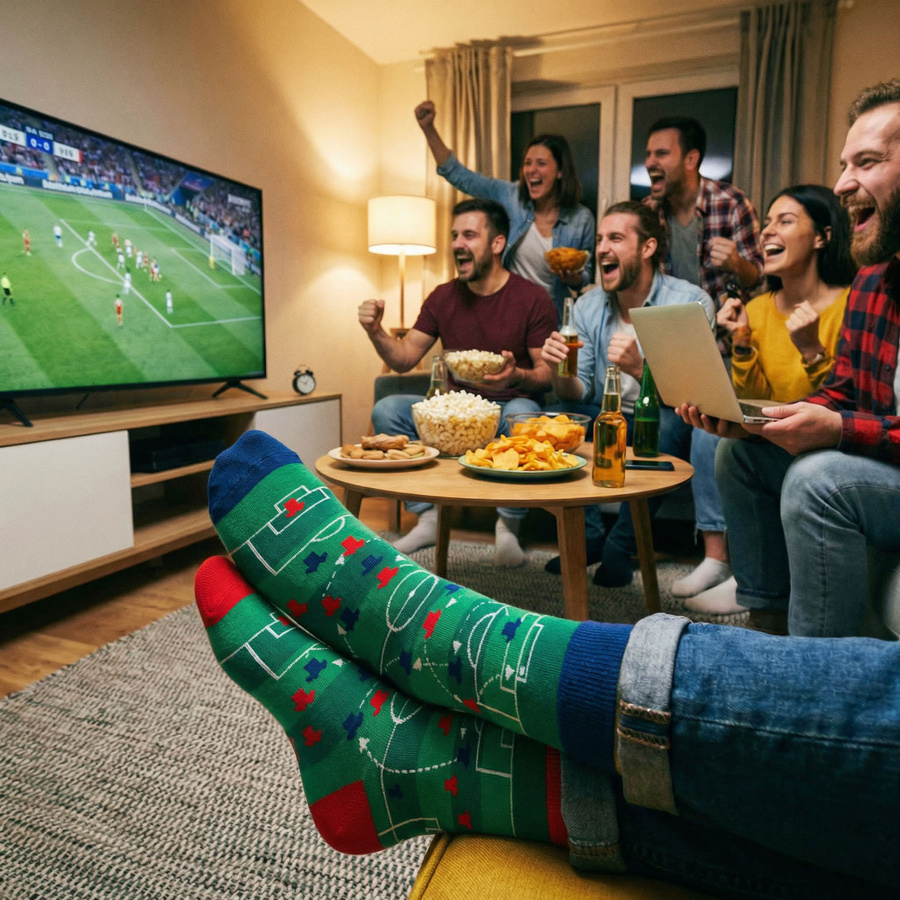 Set Herrensocken in Größe 38-44 mit Fußball-Motiv - Peterson – Bild 12