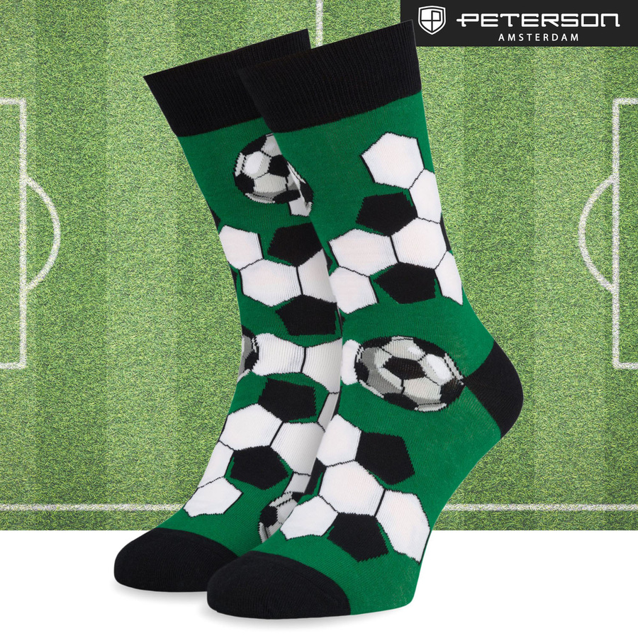 Set Herrensocken in Größe 38-44 mit Fußball-Motiv - Peterson – Bild 15