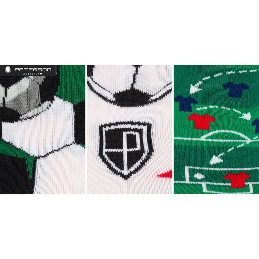 Set Herrensocken in Größe 38-44 mit Fußball-Motiv - Peterson – Bild 37
