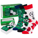 Set Herrensocken in Größe 38-44 mit Fußball-Motiv - Peterson