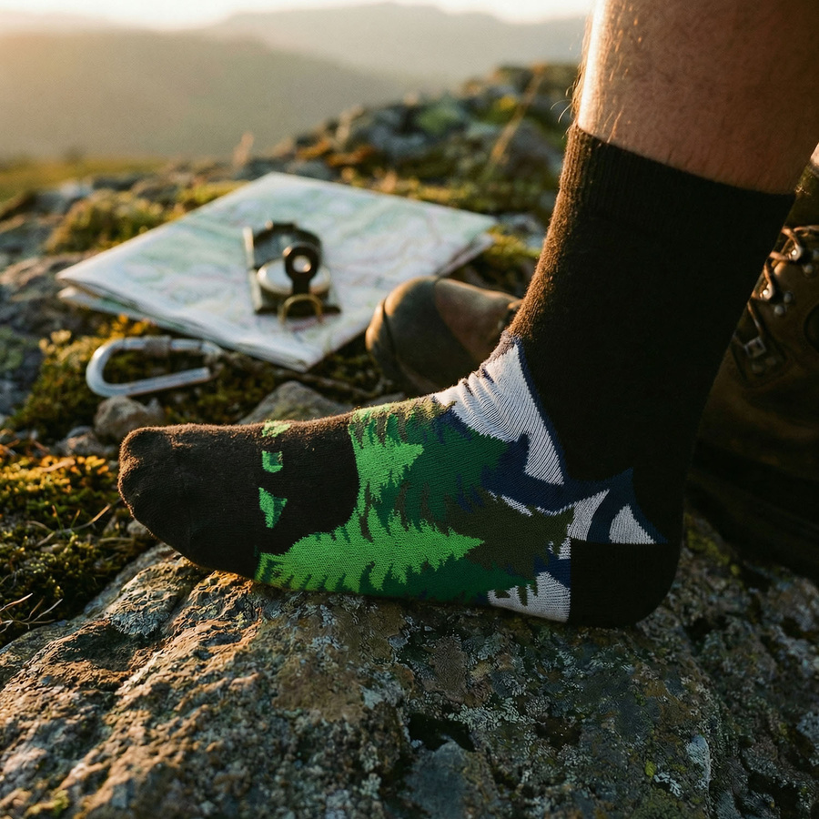 Set Herrensocken in Größe 38-44 mit Outdoor-Motiv - Peterson – Bild 4