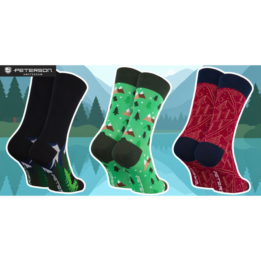 Set Herrensocken in Größe 38-44 mit Outdoor-Motiv - Peterson – Bild 21