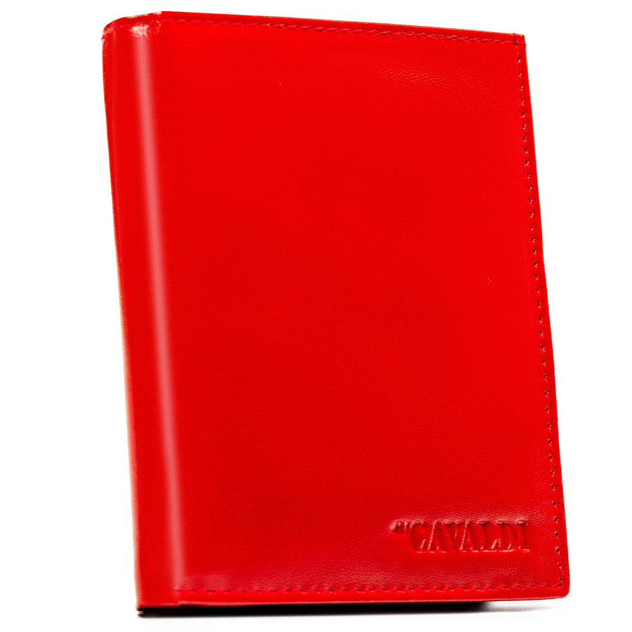 Rotes Etui für Dokumente aus Leder ohne äußeren Verschluss - 4U Cavaldi – Bild 2