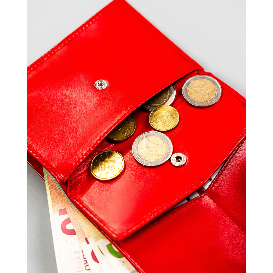 Rotes Etui für Dokumente aus Leder ohne äußeren Verschluss - 4U Cavaldi – Bild 8