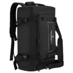 Reiserucksack mit Taschenfunktion aus Polyester in Schwarz - Peterson