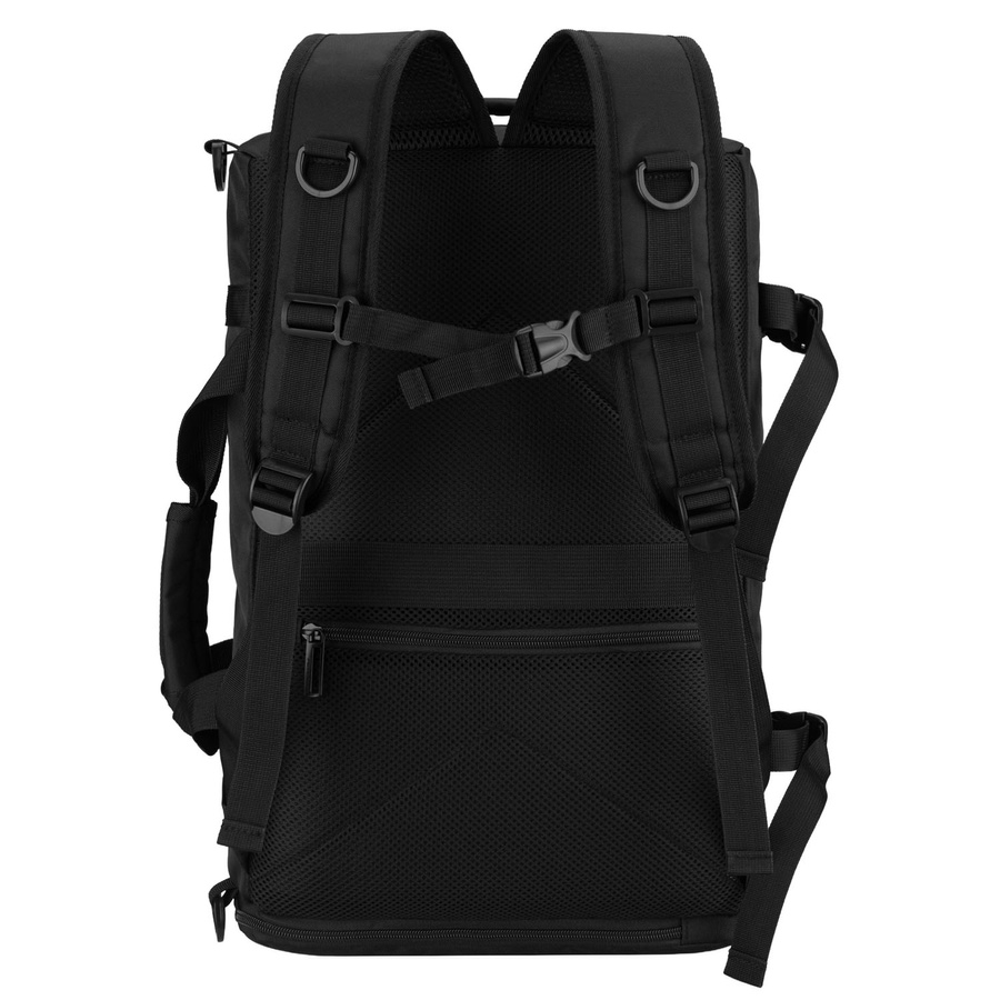 Reiserucksack mit Taschenfunktion aus Polyester in Schwarz - Peterson – Bild 6