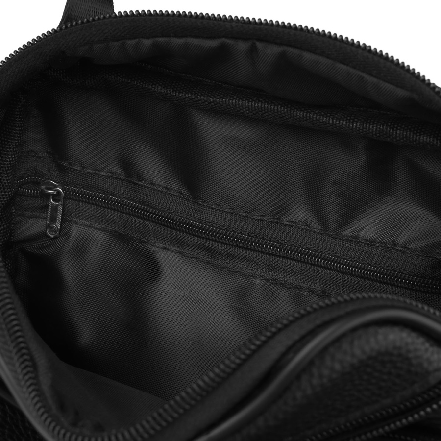 Herrentasche aus echtem Leder in Schwarz - Rovicky – Bild 10
