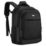 Geräumiger Reiserucksack für Flugreisen aus Polyester in Schwarz - Rovicky