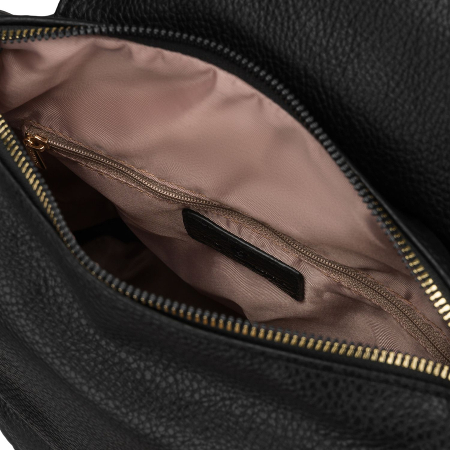 Kleiner schwarzer Damen-Rucksack 2in1 Umhängetasche urban aus Öko-Leder - Peterson – Bild 13