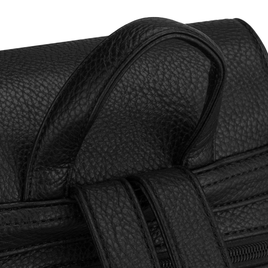 Städtischer kleiner Damen-Rucksack schwarz aus Öko-Leder - Peterson – Bild 5