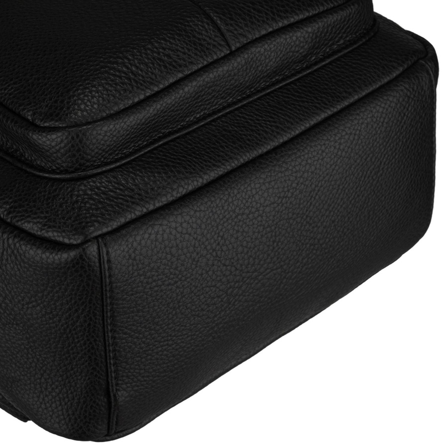 Städtischer kleiner Damen-Rucksack schwarz aus Öko-Leder - Peterson – Bild 7