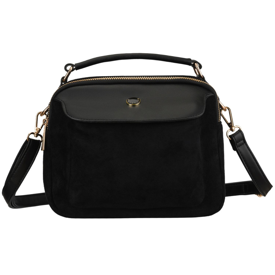 Schwarze kleine Damen-Tasche Umhängetasche mit Reißverschluss städtische Crossbody-Tasche - Peterson – Bild 3