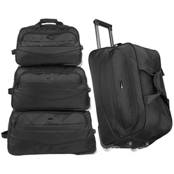 Reisetaschen Set 3in1 Reisegepäck auf Rollen Reisetasche mit ausziehbarem Griff – Peterson