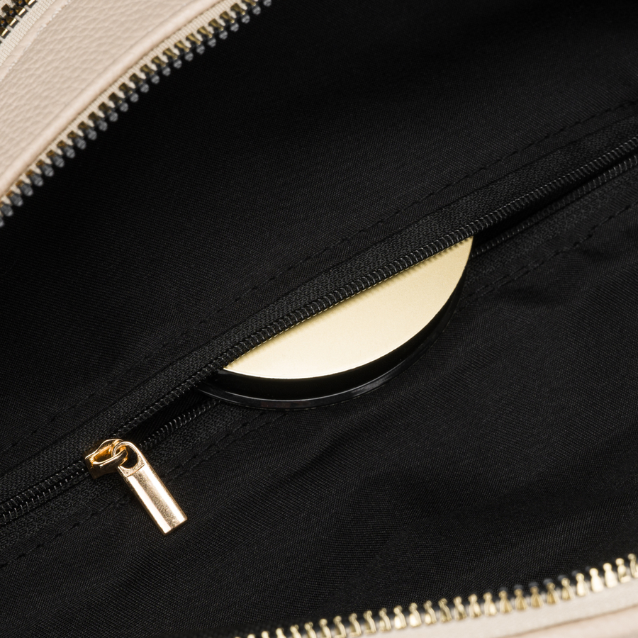 Damen-Schultertasche kleine städtische Umhängetasche beige Peterson – Bild 10