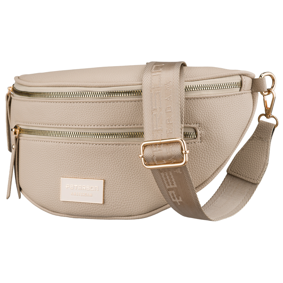 Damen-Schultertasche kleine städtische Umhängetasche beige Peterson – Bild 2