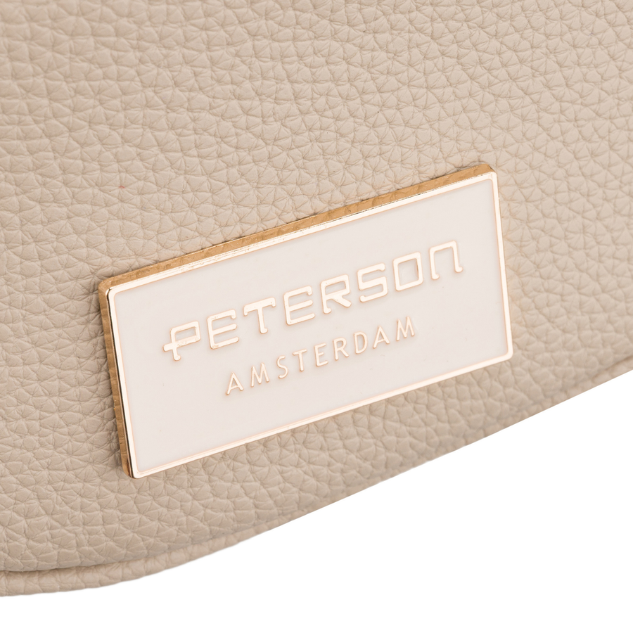 Damen-Schultertasche kleine städtische Umhängetasche beige Peterson – Bild 5