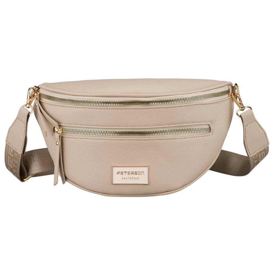 Damen-Schultertasche kleine städtische Umhängetasche beige Peterson – Bild 3