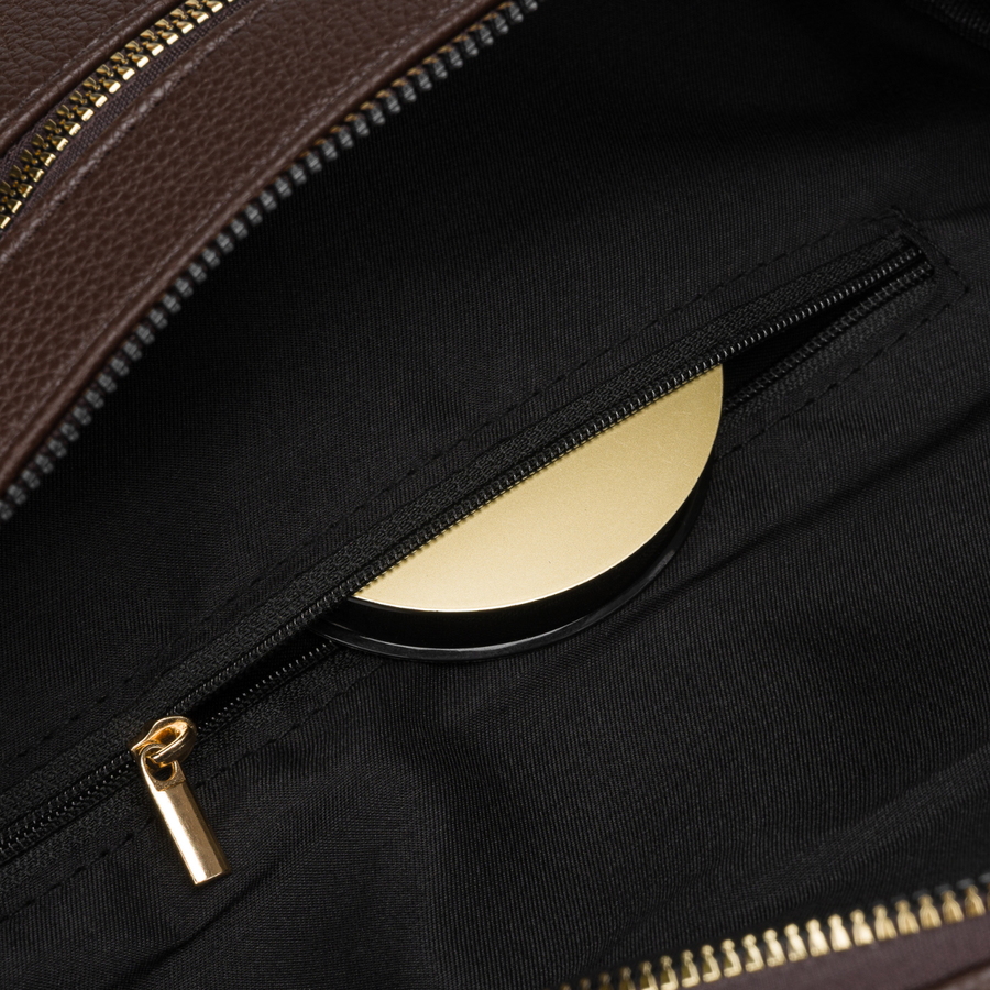 Braune Damen-Geldbörse Umhängetasche Öko-Leder kleine Bauchtasche Umhängetasche - Peterson – Bild 10