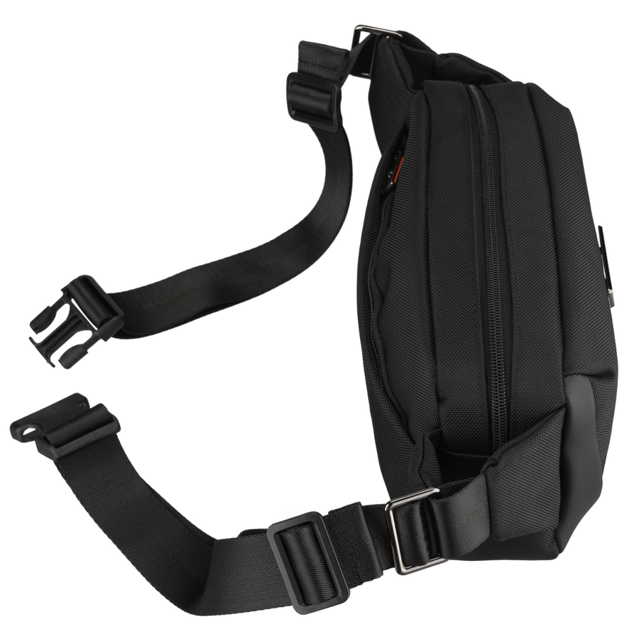 Herren-Geldbörse Hüfttasche schwarz Umhängetasche Bauchtasche klein Crossbody - Peterson – Bild 8
