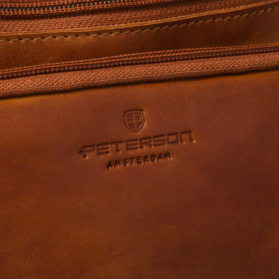 Braune Herren-Ledergürteltasche für Hüfte oder Crossbody modische kleine Tasche - Peterson – Bild 6