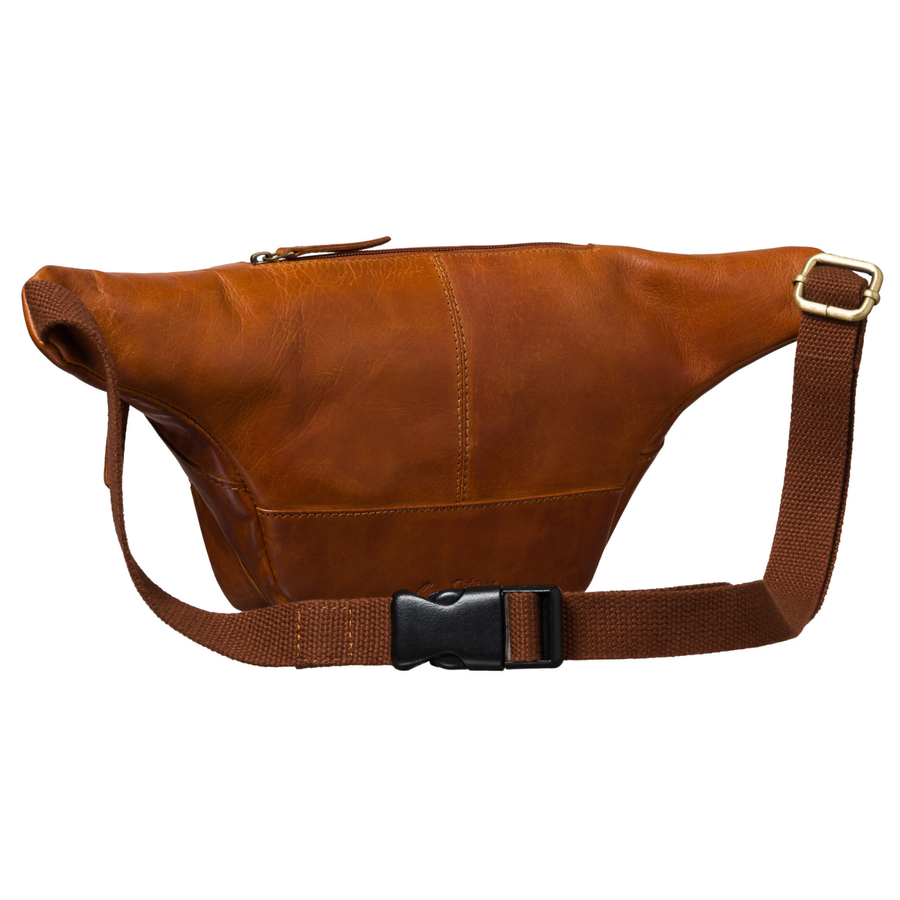 Braune Herren-Ledergürteltasche für Hüfte oder Crossbody modische kleine Tasche - Peterson – Bild 4