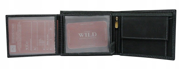 Herren Geldbörse quer mit Jeansdetails aus Nubukleder – Always Wild – Bild 5