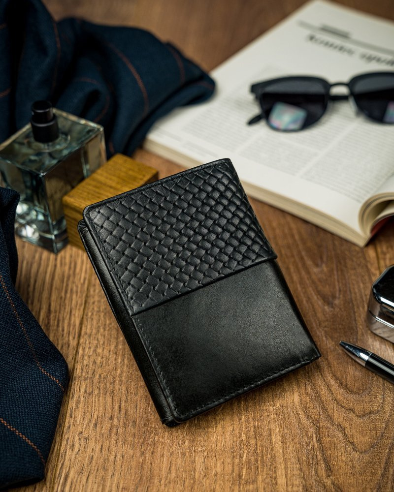 Schwarze Herren Geldbörse aus Echtleder – Forever Young® – Bild 3